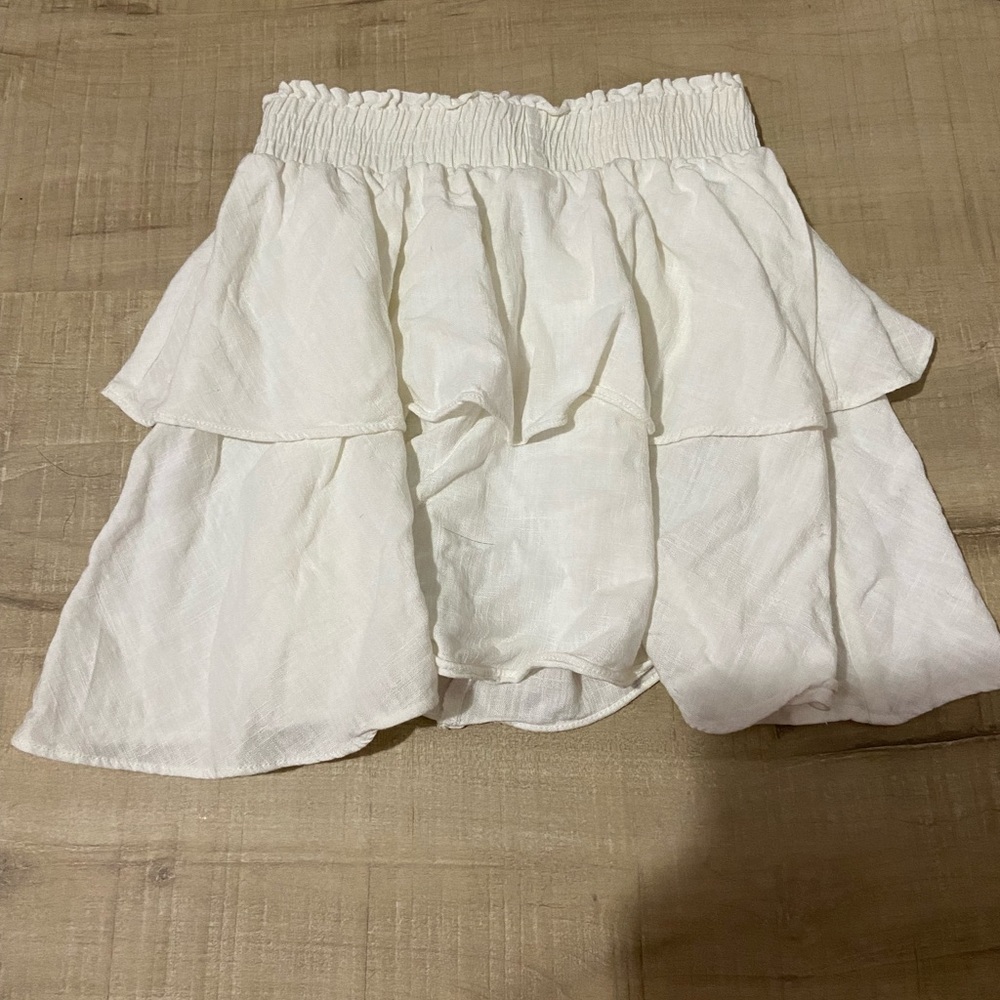white skirt